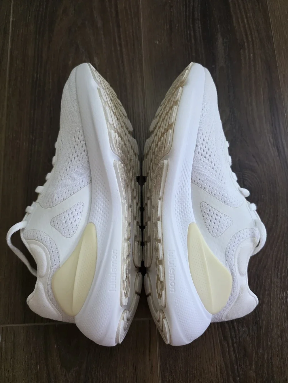 lululemon Beyondfeel Women’s 8 White Athletic Sneakers with Cream Accents